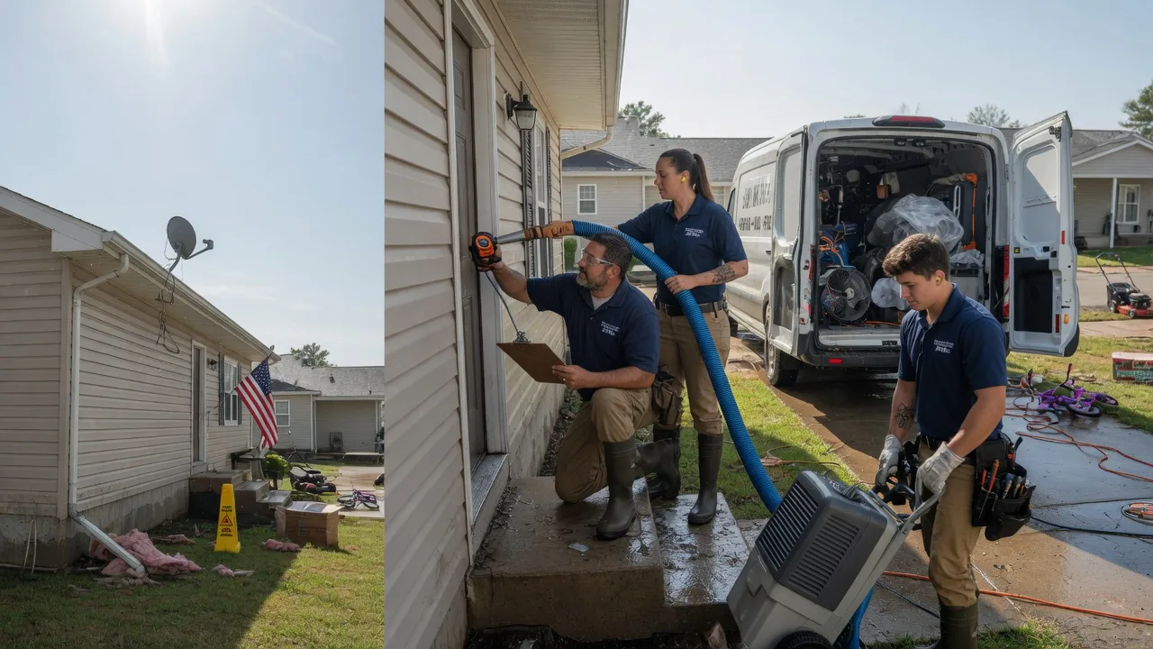 Ceiling Water Damage Restoration in Owensville, MO near me